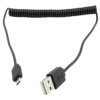 Kabel USB Złącze A USB A Złącze B Micro USB typu B dł. 1m Przewód USB USB 2.0 kolor: Czarny