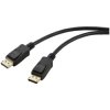 Renkforce RF-5771516 DisplayPort Cable Black PVC 2.00 m DisplayPort plugs