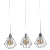 Lampa wisząca loftowa 3xE27 FOSKAL SILVER