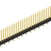 Pin header, 30 pole, pitch 2.54 mm, angled, black, SL10SMD13030G