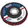 Sealey PTC/CW115R Polycarbide Abrasive Strip Disc 115 x 13 x 22mm - Red