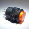 PRZEŁĄCZNIK PRZYCISK OKR.16.2mm STABILNY ŻÓŁTY MKX