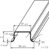 Szyna DIN Głęboka szyna typu Top Hat Bez otworów 1000mm x 35mm x 15mm