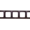 Karo Ramka Pięciokrotna Do Łączników Ip44 Czekoladowy Metalik Rh-5S/40