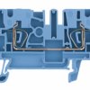 Through terminal block, spring balancer connection, 0.5-4.0 mm², 2 pole, 24 A, 8 kV, blue, 1608520000
