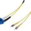 FO duplex patch cable, LC to 2x ST, 4 m, G657A1, singlemode 9/125 µm, 33014120400008