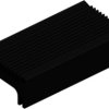 Extruded heatsink, (L x W x H) 100 x 52.3 x 28 mm, 6.5 to 1.4 K/W, black anodized, 10020711