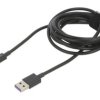 Kabel USB A wtyk - USB C wtyk 2m czarny 66W CATYS-A01