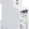 Zabezpieczenie przeciwprzepięciowe Jednofazowy-fazowy, 10kA, 1,1kV, montaż na szynie DIN, RS PRO