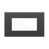 Ramka ozdobna 4M szkło satynowe czarne, 22654.73