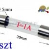 1A bezpiecznik szklany; zwłoczny; 5x20mm
