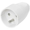 Gniazdo przenośne na kabel 2P+Z białe