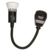 Lampa Wtyczkowa Z Żarówką Led 1W Gu10 250V Czarna Awa-Lw/Cz