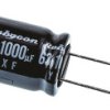 Kondensator 1000μF 63V dc Radialny, Otwór przelotowy Rubycon roztaw: 7.5mm 16 (Dia.) x 31.5mm