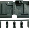 D-Sub connector housing, size: 5 (DD), straight 180°, angled 90°, cable Ø 12.45 mm, PP, black, 207476-1