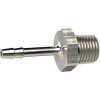 Screw-in hose nozzle, L 44 mm, 25 bar, brass, nickel-plated, for hose, 134200