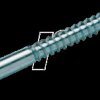 190186 Wood screws, half round head with slot 5.0x50 mm, pack of 200