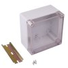 Hylec DN12T Grey Junction Box Transparent Lid 125 x 125 x 75mm IP66