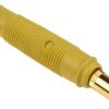Gniazdo bananowe Żeńskie Lutowie typ Gniazdo bananowe Żółty Hirschmann Test & Measurement rozmiar 4 mm 60 V dc 16A Złoty