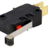 Mikroprzełącznik Snap Action Z Dźwignią (Z Rolką) Spdt Poz 2 D3v-116-1C5