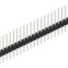 Pin header, 21 pole, pitch 2.54 mm, straight, black, 10046506
