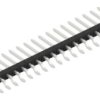 Pin header, 20 pole, pitch 2 mm, straight, black, 10063900