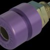 4 mm socket, screw connection, mounting Ø 8 mm, CAT O, purple, 930166709