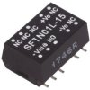 Przetwornica DC/DC, 1W, Uwej: 4,5...5,5 VDC, Uwyj: 15 VDC, Iwyj: 67mA SFTN01L-15