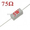 Rezystor cermetowy 75 Ohm 5W
