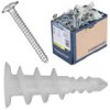 Kołki Ślimakowe Samowiercące Do Płyt G-K Nylonowe 16X36mm Z Wkrętem 3,9X32mm...