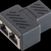 BS08-01040 2-Port Cat.6A-connection divider, shielded