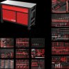 845.14950 PEFORMANCEplus P45 workshop trolley, 14 drawers, 950 tools