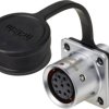 Złącze okrągłe żeńskie push-pull Weipu SF1213/S9, 9 pin, 125 V/AC, IP67, do lutowania