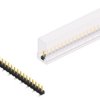 Pin header, 20 pole, pitch 2.54 mm, angled, black, SLLP5SMD03820SSM