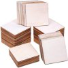 Plywood 100x100x3 mm - Rounded Board for Carving or Laser Cutting