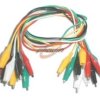 KROKODYLEK z KABELEM 150A CZARNY CZERWONY 50cm