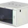 Szafa sieciowa wisząca Dynamic 19 7U rack 600x600, drzwi szyba, szary, niezłożona, 60kg DN-37102