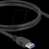 80483 USB 5 Gbps Cable USB Type-A male straight to USB Micro-B male wi