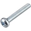 R-TECH 337038 Pozi Pan Head Machine Screws BZP M3 20mm - Pack Of 100