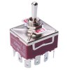 On-Off-On Toggle Switch 250V 15A 4PDT