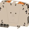 Through terminal block, push-in connection, 95 mm², 232 A, 8 kV, dark beige, 2742120000