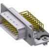 Deltron Connectors Złącze D-sub HD Prosty Zaciski śrubowe Złoty Męski