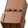 Plug, unequipped, 8 pole, straight, 2 rows, brown, 969191-4