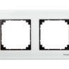 Merten M-Elegance Ramka Podwójna Szklana Brylantowy Biały Mtn404219