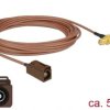 Kabel antenowy Wi-Fi Delock DELOCK Antennenkabel FAKRA F > SMA 5 m 89683, 5.00 m