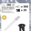 Quadrios 25O225 Akcesoria LED żółty okrągły 5 mm 2500 mcd 20 mA 2.0 V