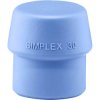 Halder 3201.030 SIMPLEX Replacement Head, Soft, 23g, TPE, Blue
