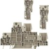 Multi level terminal block, spring balancer connection, 0.5-4.0 mm², 24 A, 6 kV, dark beige, 1815150000