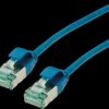 21453340 Patchkabel Cat.6a (Class EA) U/FTP, Slim, blau, 0.15 m