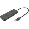 Digitus Ds-45333 HDMI USB-C Adapter Black 3X HDMI Supports 4K UHD